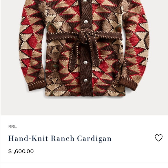 rrl ranch cardigan